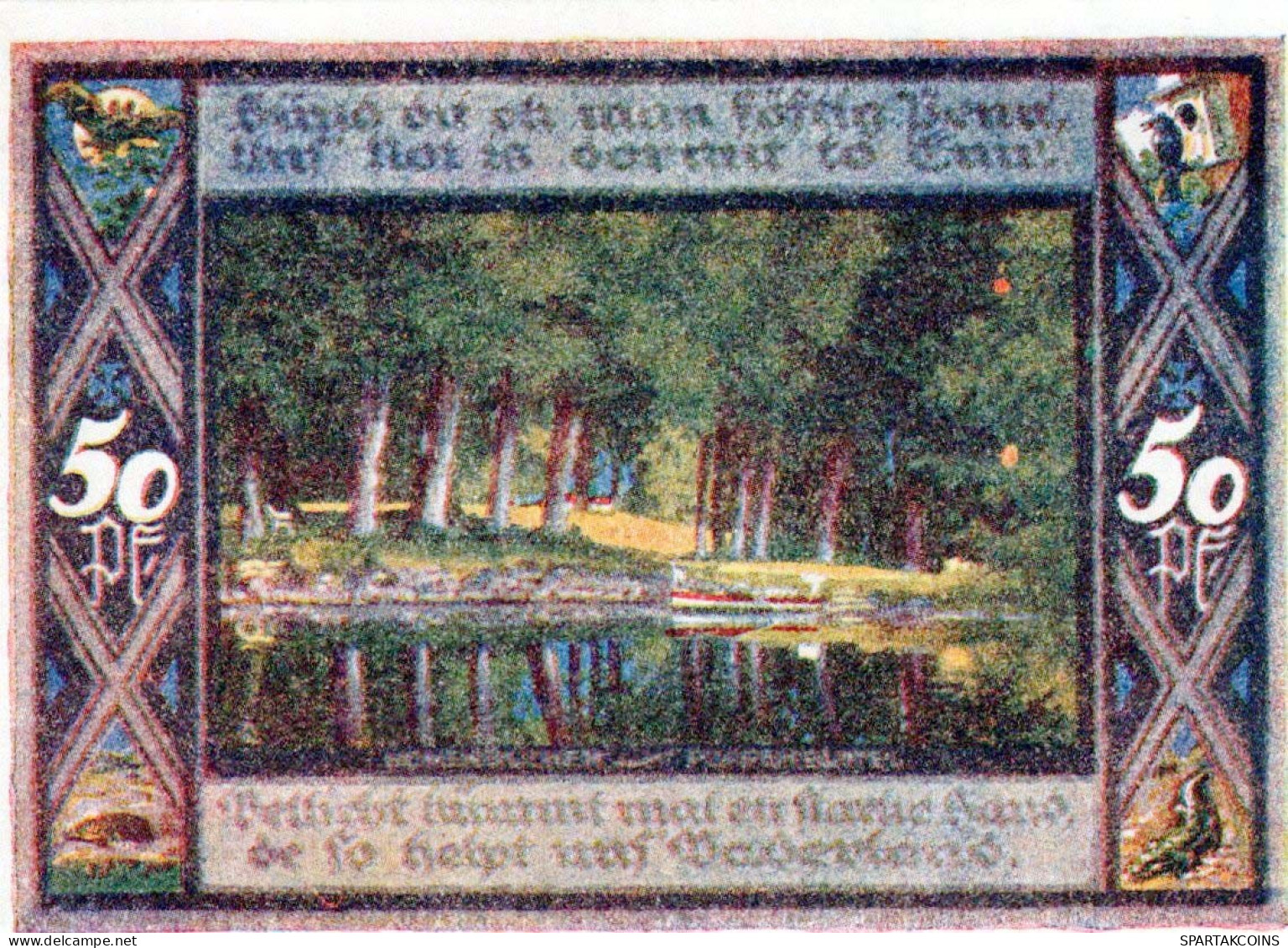 50 PFENNIG 1921 Stadt POPPENBÜTTEL Schleswig-Holstein DEUTSCHLAND Notgeld #PG183 - [11] Emissions Locales