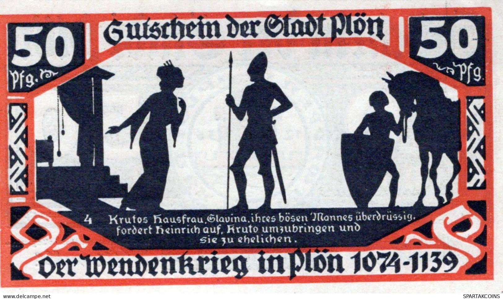 50 PFENNIG 1921 Stadt PLÖN Schleswig-Holstein UNC DEUTSCHLAND Notgeld #PB609 - [11] Emissions Locales