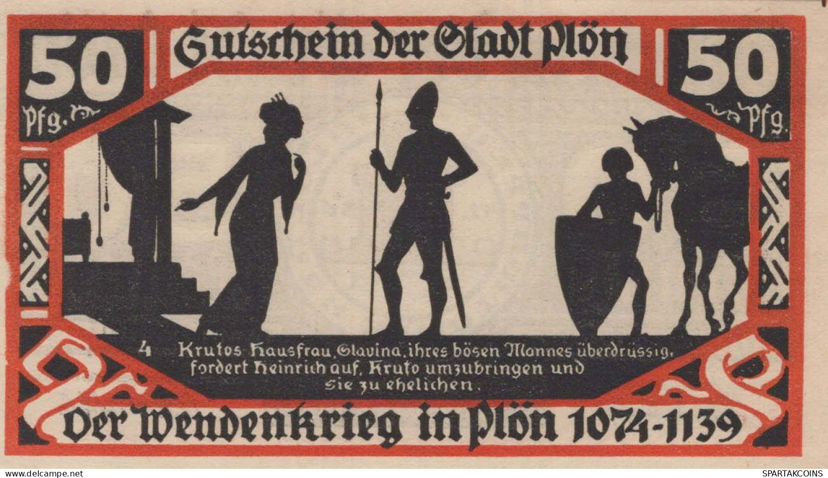 50 PFENNIG 1921 Stadt PLÖN Schleswig-Holstein UNC DEUTSCHLAND Notgeld #PB605 - [11] Emissions Locales