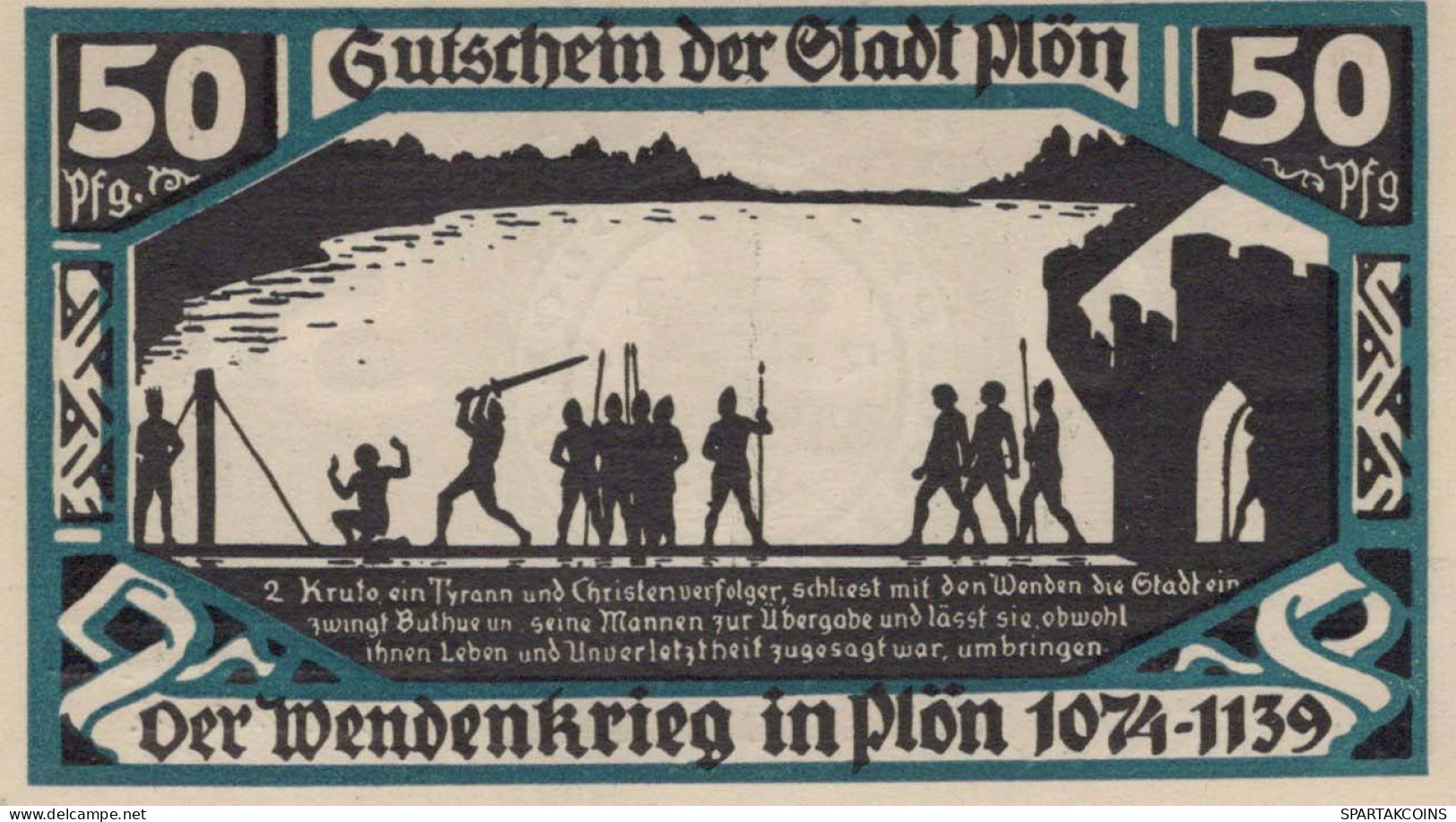 50 PFENNIG 1921 Stadt PLÖN Schleswig-Holstein UNC DEUTSCHLAND Notgeld #PB598 - [11] Emissions Locales