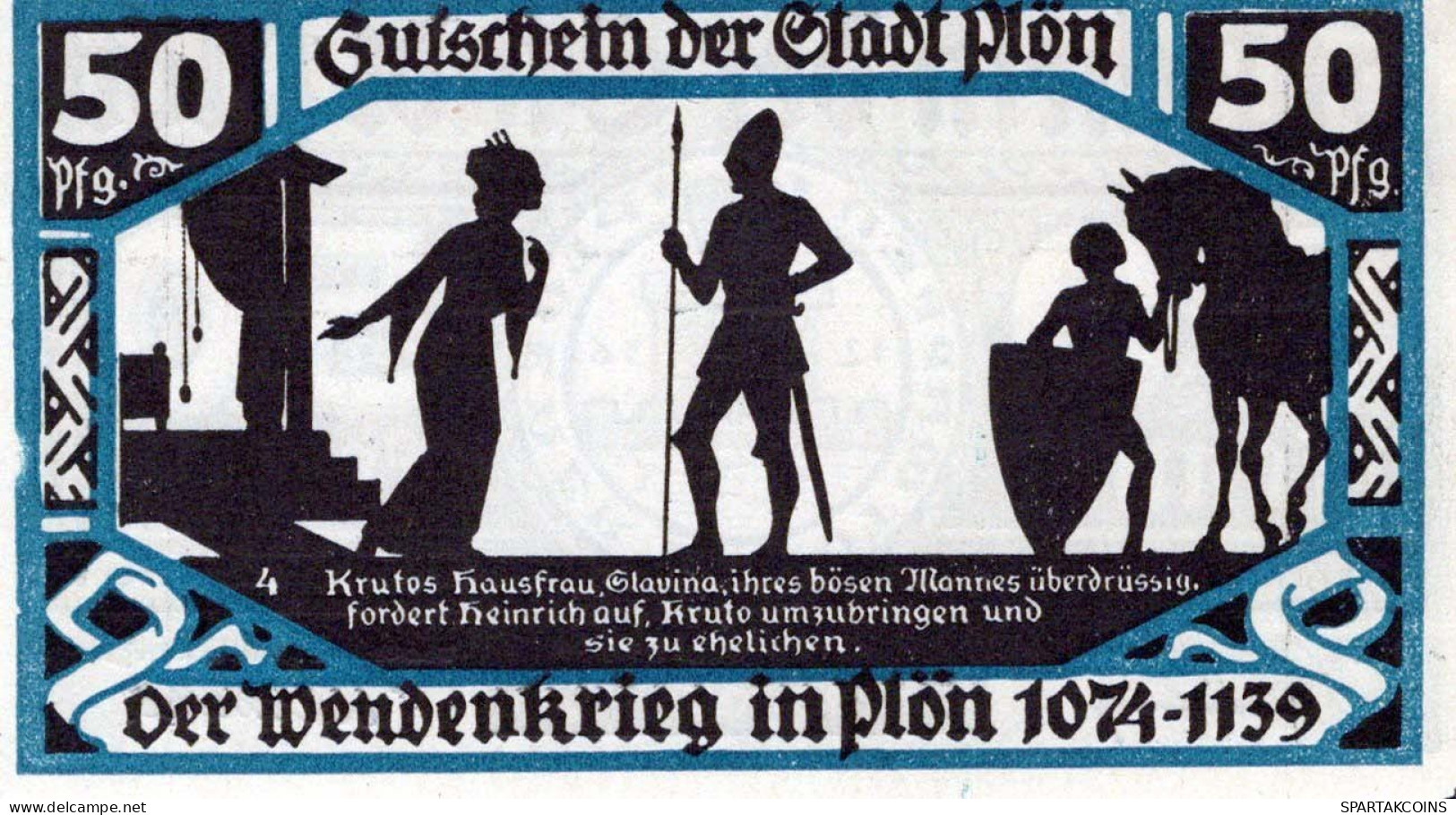 50 PFENNIG 1921 Stadt PLÖN Schleswig-Holstein UNC DEUTSCHLAND Notgeld #PB591 - [11] Emissions Locales