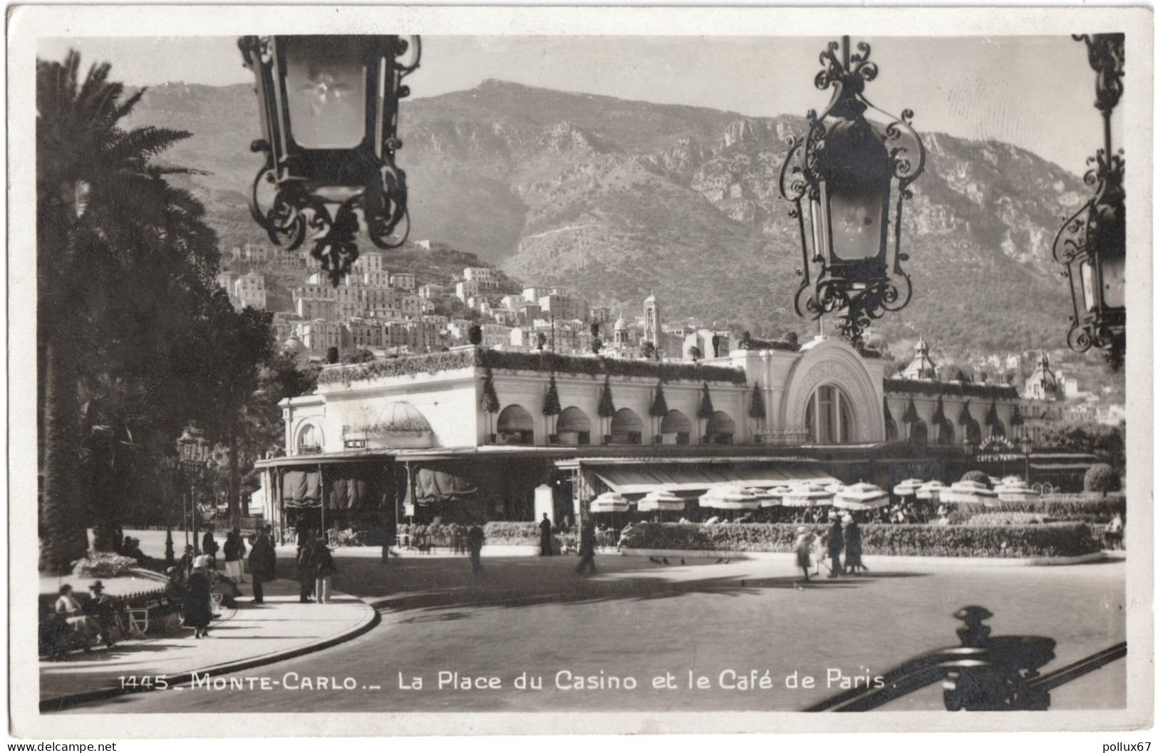 CPSM DE MONTE-CARLO  (MONACO)  LA PLACE DU CASINO ET LE CAFÉ DE PARIS - Monte-Carlo