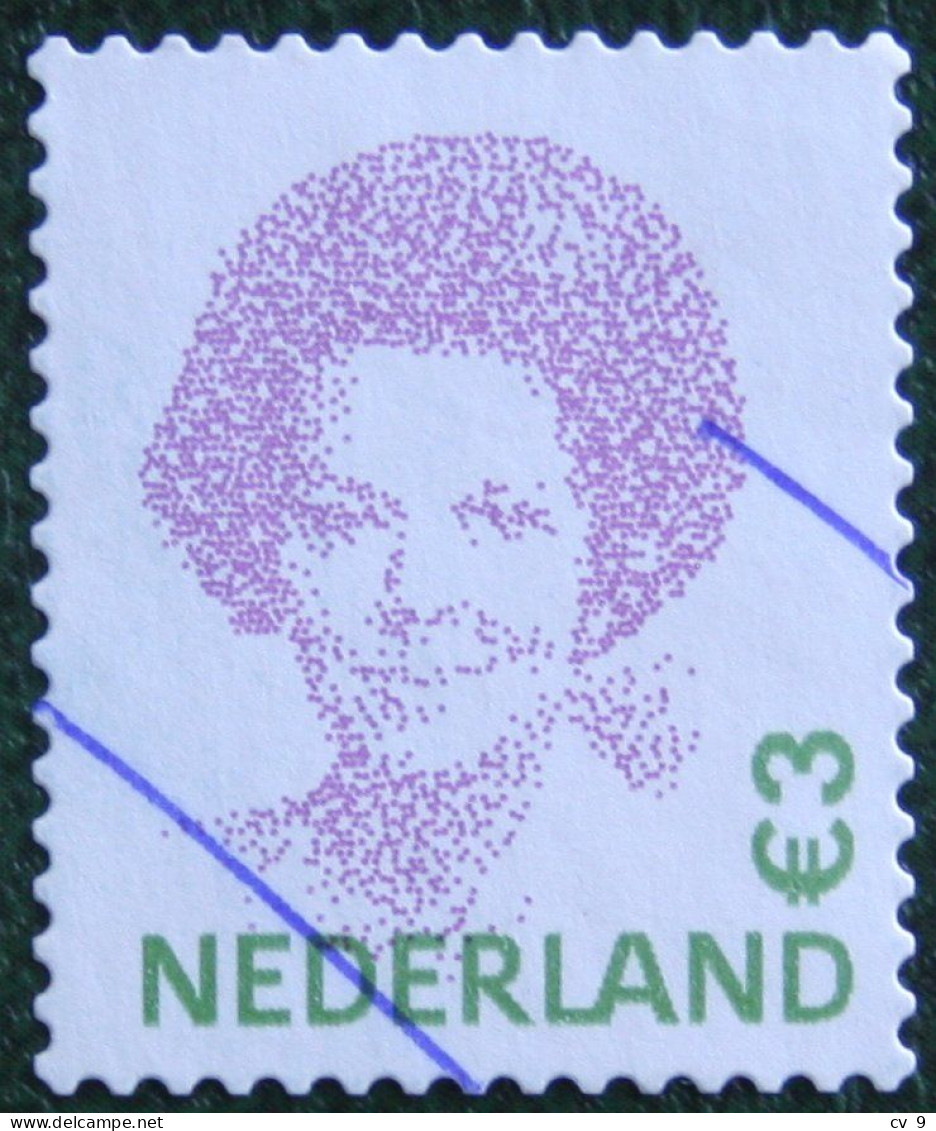 Koningin Beatrix 3 Euro NVPH 2043 (Mi 1967) 2002 Gestempeld / USED NEDERLAND / NIEDERLANDE - Usados