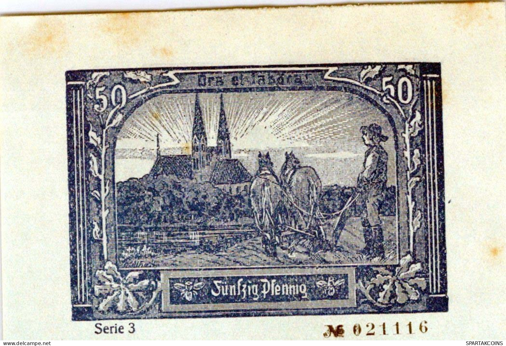 50 PFENNIG 1921 Stadt NEURUPPIN Brandenburg DEUTSCHLAND Notgeld Banknote #PF487 - [11] Local Banknote Issues