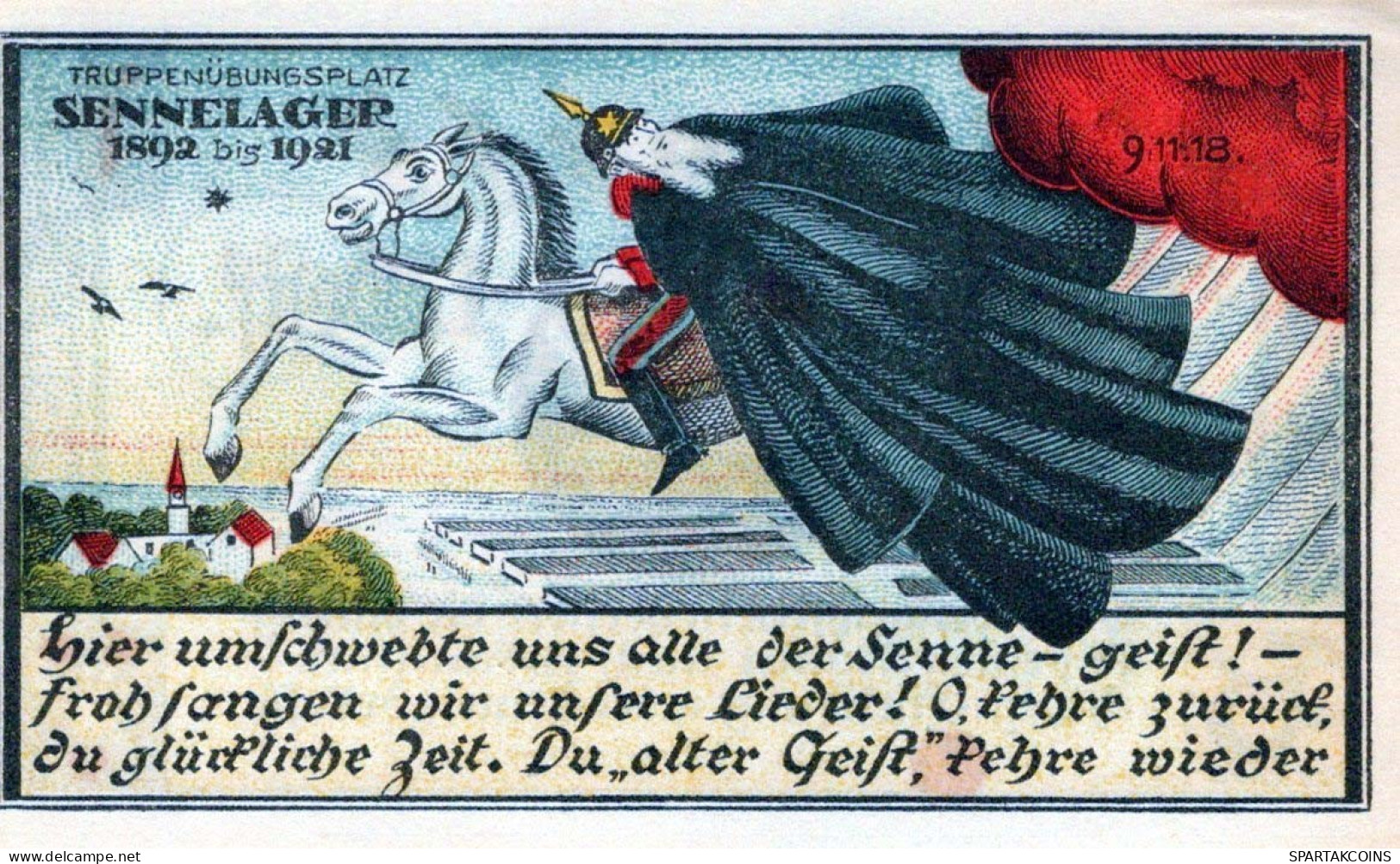 50 PFENNIG 1921 Stadt NEUHAUS IN WESTFALEN Westphalia DEUTSCHLAND Notgeld #PF847 - [11] Local Banknote Issues