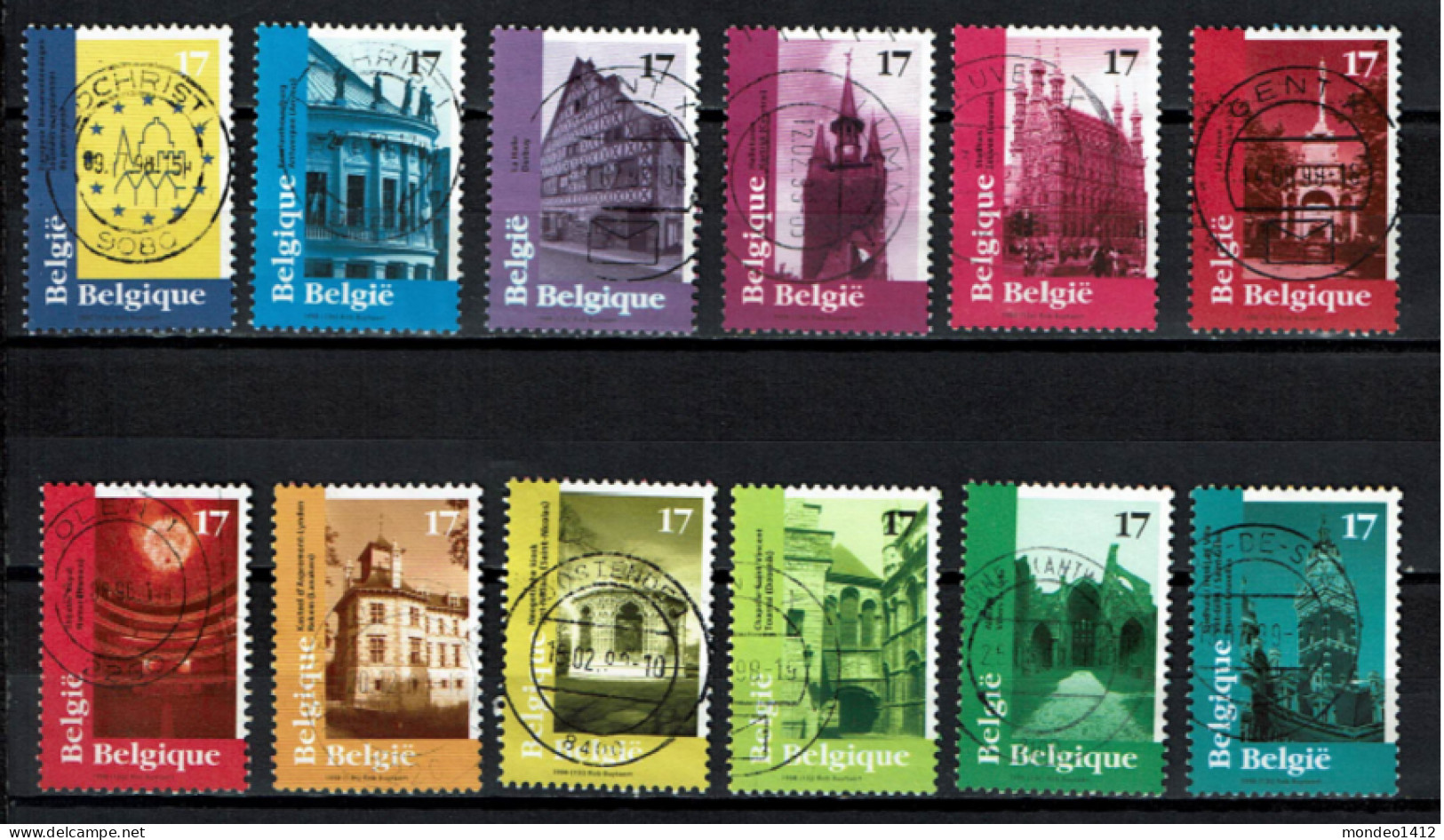België 1998 OBP 2763/2774 - Y&T 2763/74 - Tourism, Europese Monumentendagen - Used Stamps