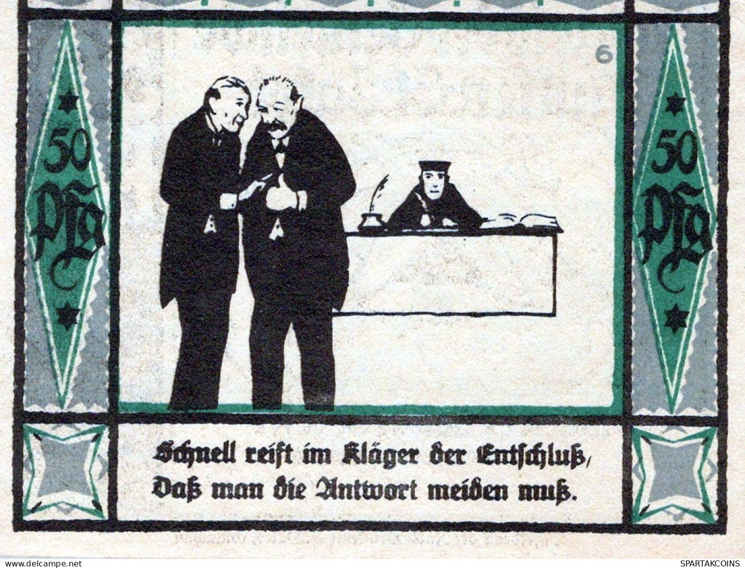 50 PFENNIG 1921 Stadt MÜLSEN-SANKT JAKOB Saxony UNC DEUTSCHLAND Notgeld #PC305 - [11] Local Banknote Issues