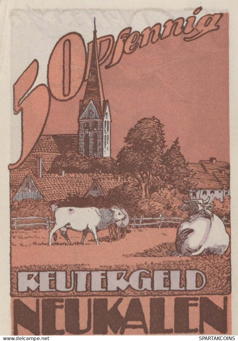 50 PFENNIG 1922 Stadt NEUKALEN Mecklenburg-Schwerin UNC DEUTSCHLAND #PI510 - Lokale Ausgaben
