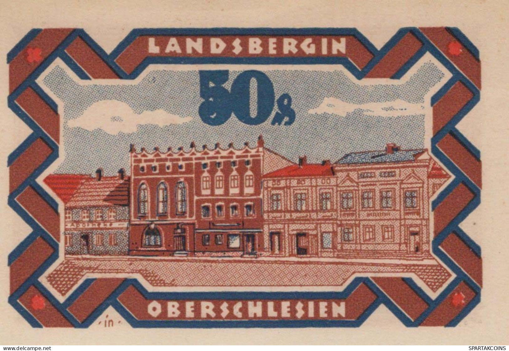 50 PFENNIG 1922 Stadt LANDSBERG OBERSCHLESIEN UNC DEUTSCHLAND #PB929 - [11] Local Banknote Issues