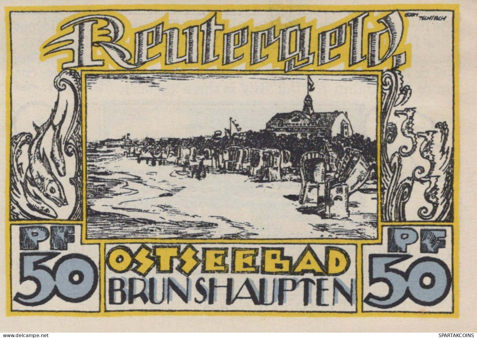 50 PFENNIG 1922 Stadt EMDEN Hanover UNC DEUTSCHLAND Notgeld Banknote #PI541 - [11] Local Banknote Issues