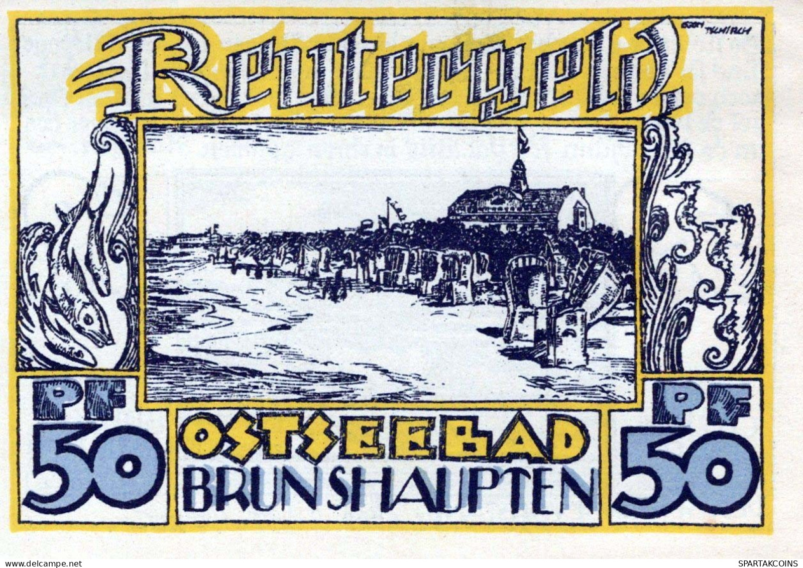 50 PFENNIG 1922 Stadt EMDEN Hanover UNC DEUTSCHLAND Notgeld Banknote #PI541 - Lokale Ausgaben