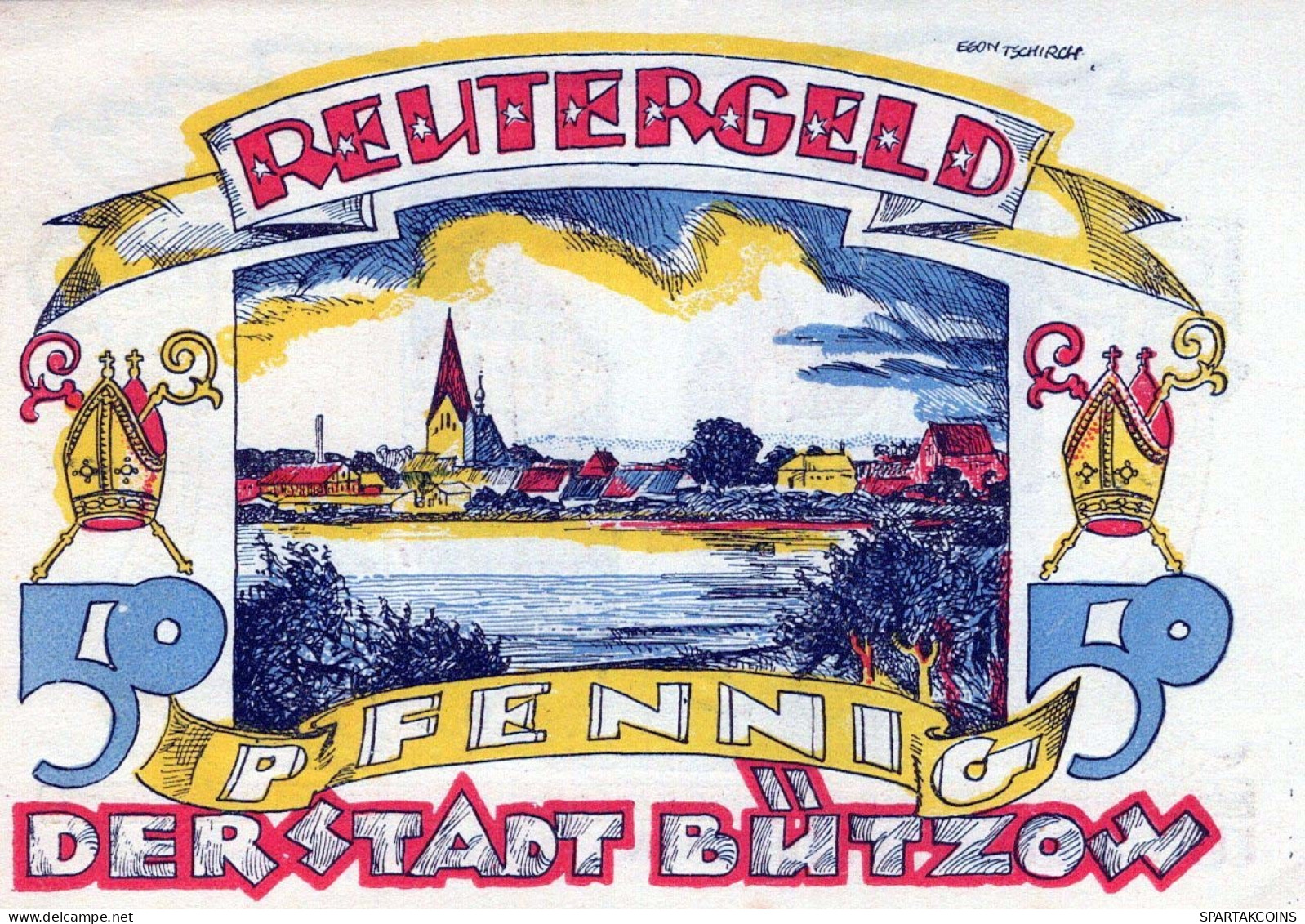 50 PFENNIG 1922 Stadt BÜTZOW Mecklenburg-Schwerin DEUTSCHLAND Notgeld #PJ134 - Lokale Ausgaben