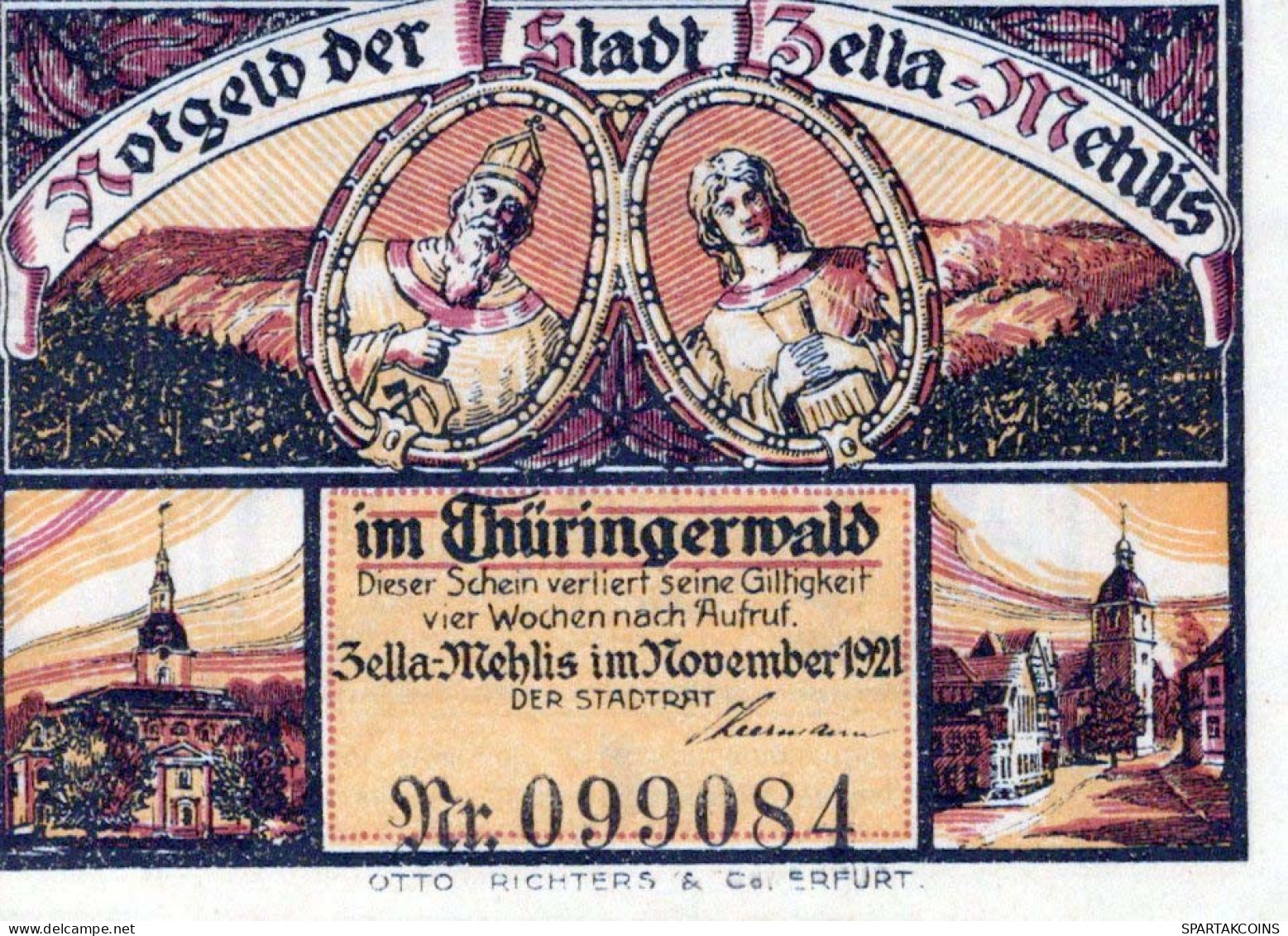 50 PFENNIG 1921 Stadt ZELLA-MEHLIS Thuringia UNC DEUTSCHLAND Notgeld #PH667 - Lokale Ausgaben