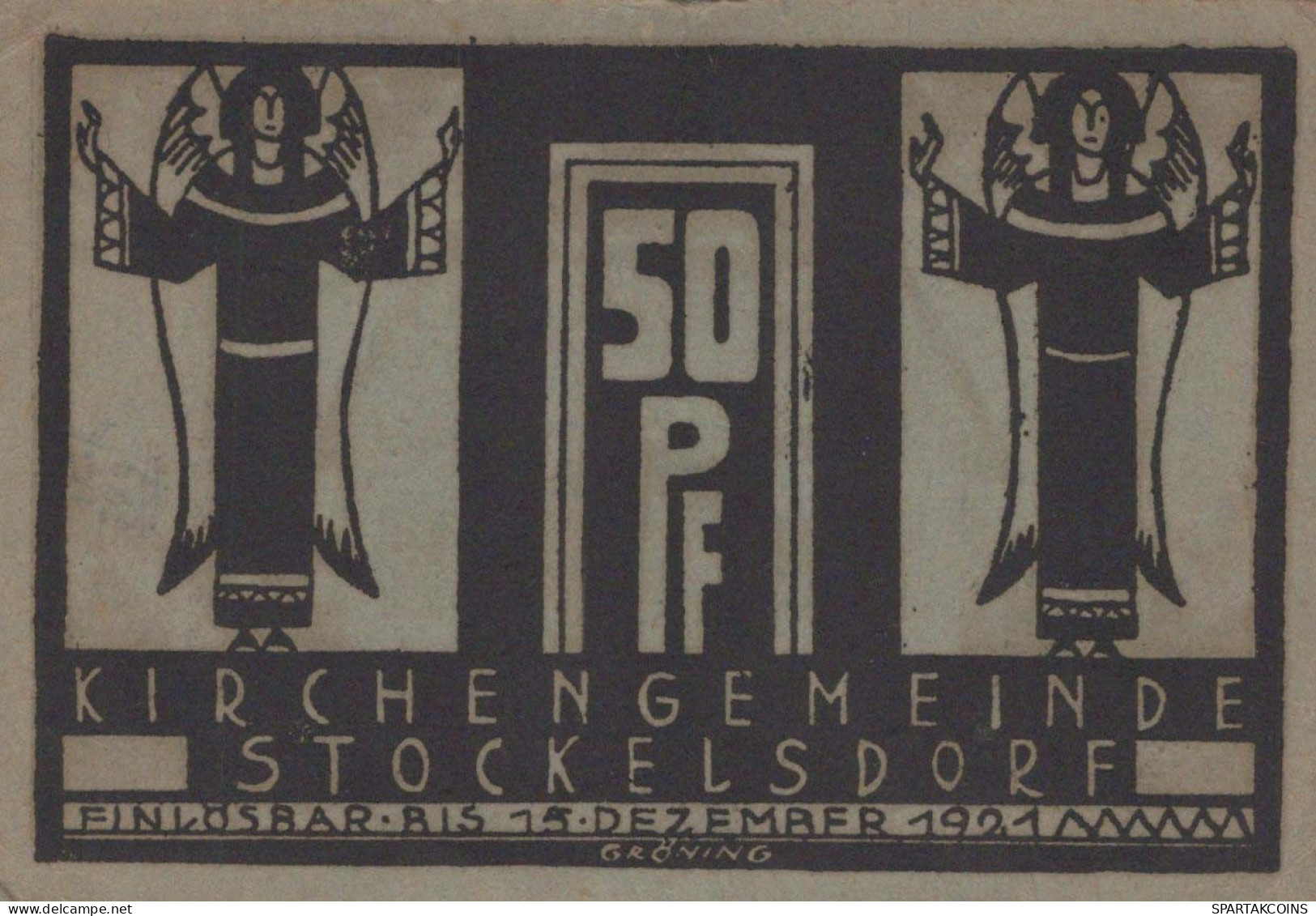 50 PFENNIG 1921 Stadt STOCKELSDORF Oldenburg UNC DEUTSCHLAND Notgeld #PH333 - [11] Local Banknote Issues