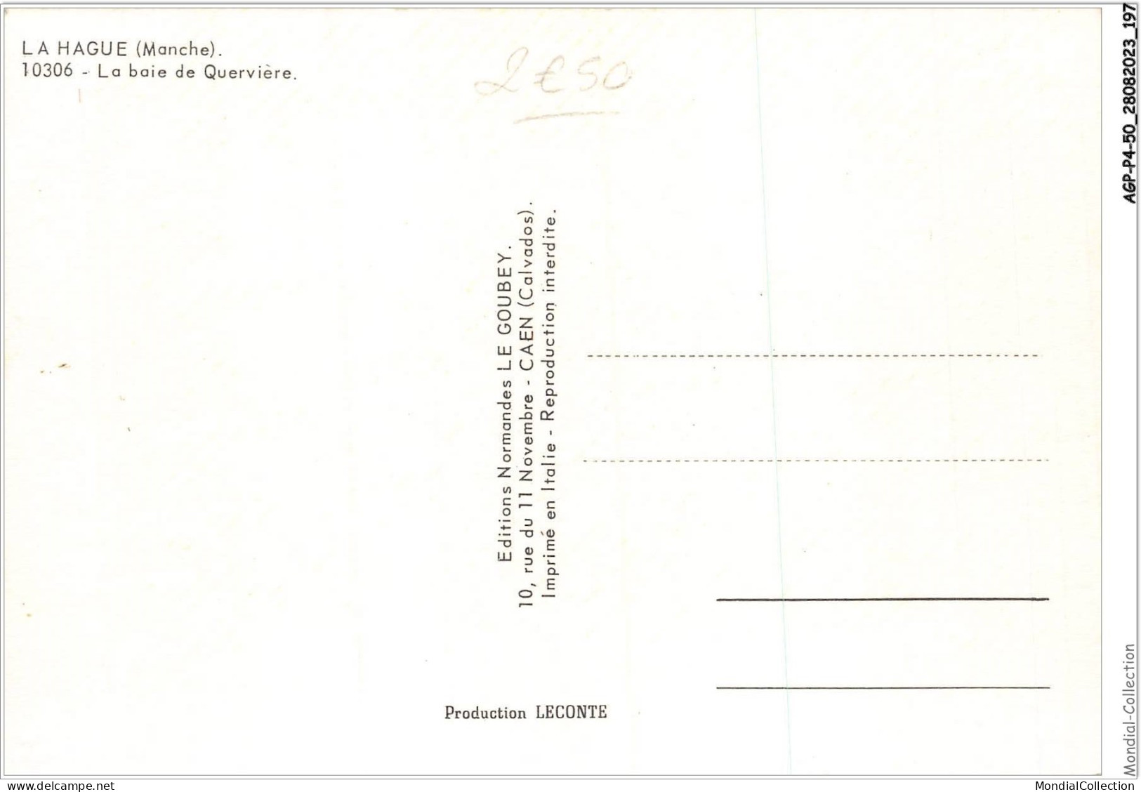 AGPP4-0422-50 - LA-HAGUE - La Baie De Quervière  - Sonstige & Ohne Zuordnung