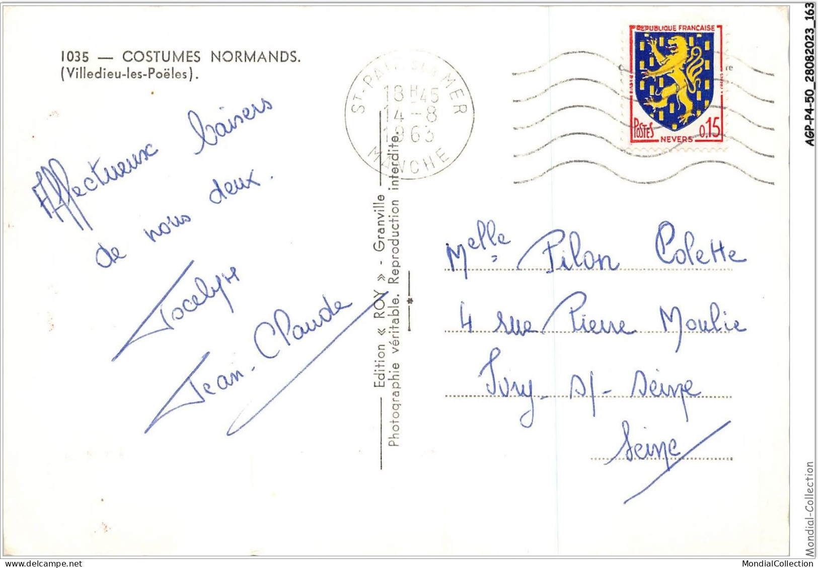 AGPP4-0405-50 - VILLEDIEU-LES-POELES - Costumes Normands  - Villedieu