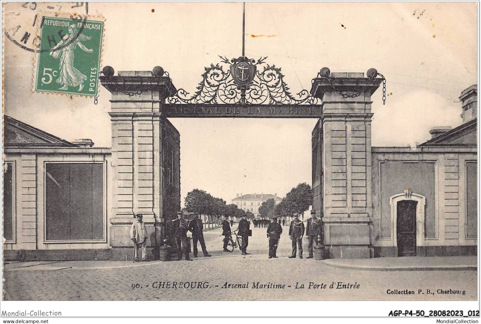 AGPP4-0330-50 - CHERBOURG - Arsenal Maritime - La Porte D'entrée  - Cherbourg