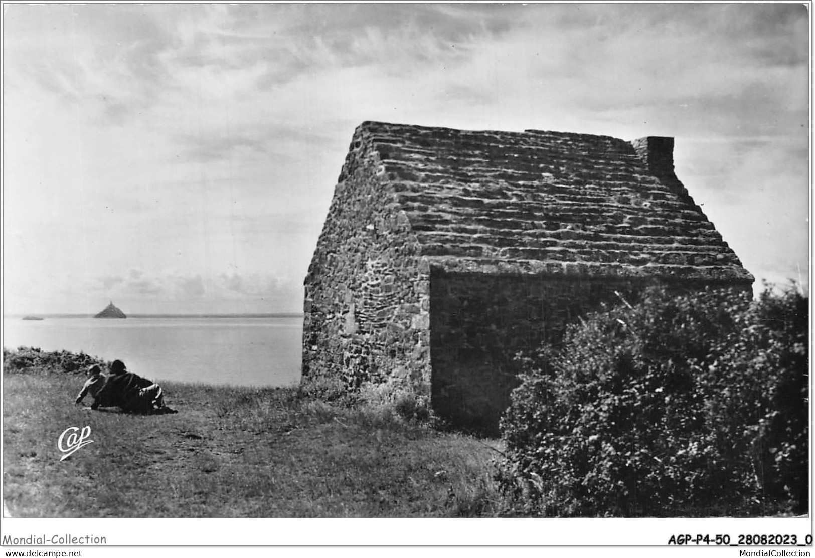 AGPP4-0324-50 - CHAMPEAUX - La Cabane Vauban - Au Loin Le Mont Saint-Michel  - Andere & Zonder Classificatie