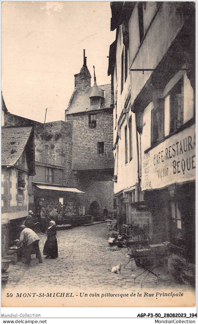 AGPP3-0310-50 - LE-MONT-SAINT-MICHEL - Un Coin Pittoresque De La Rue Principale  - Le Mont Saint Michel