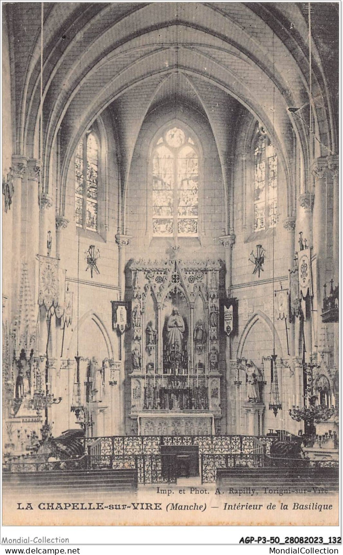 AGPP3-0279-50 - LA-CHAPELLE-SUR-VIRE - Intérieur De La Basilique  - Autres & Non Classés