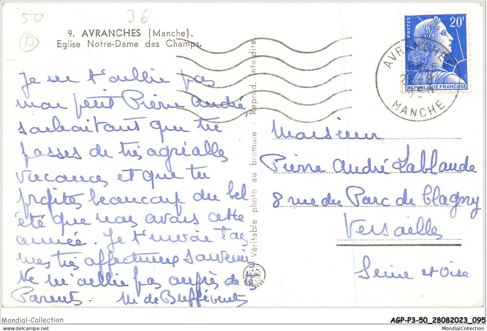 AGPP3-0260-50 - AVRANCHES - Eglise Notre Dame Des Champs  - Avranches