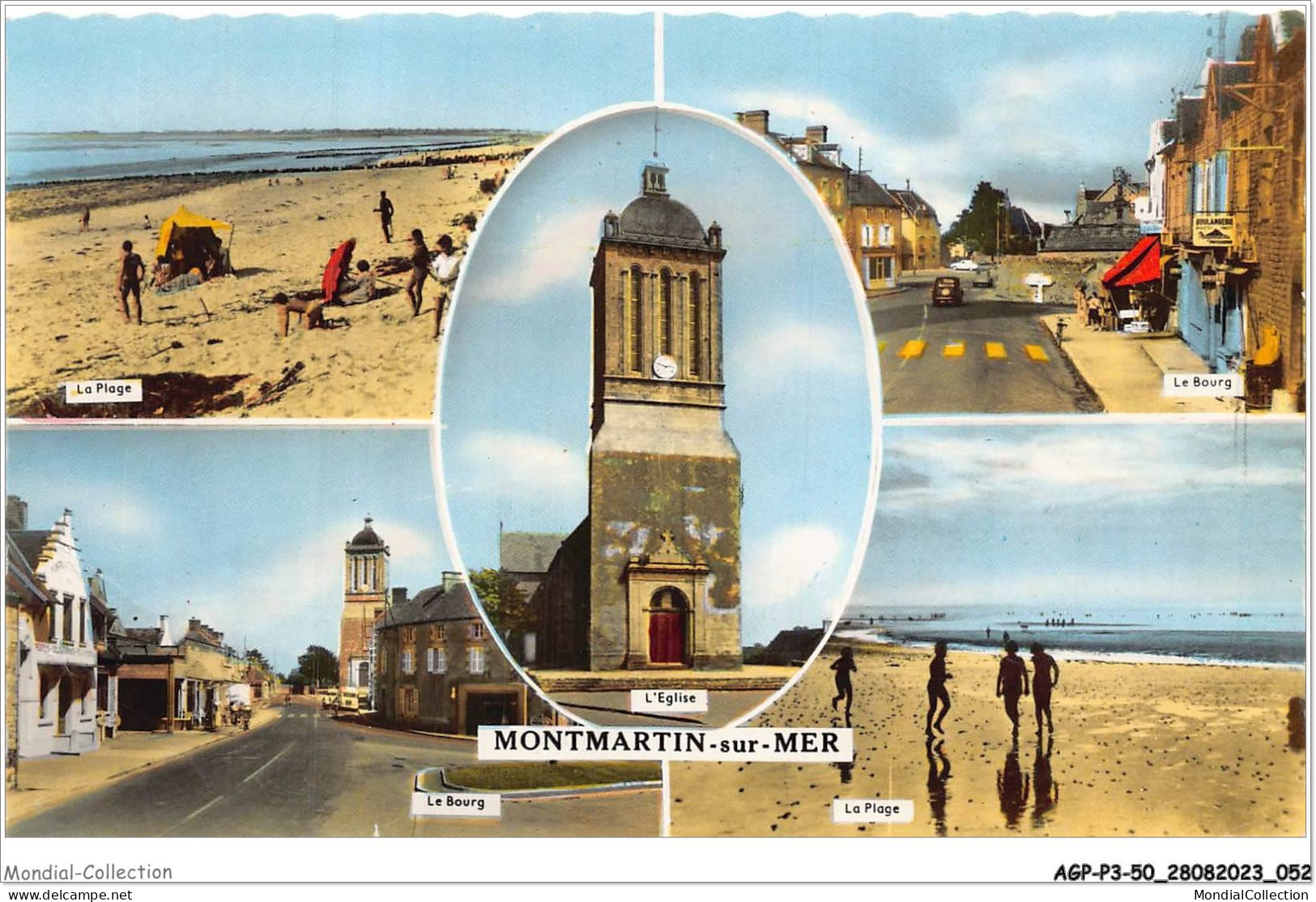 AGPP3-0238-50 - MONTMARTIN-SUR-MER - Le Bourg, La Plage - Montmartin Sur Mer