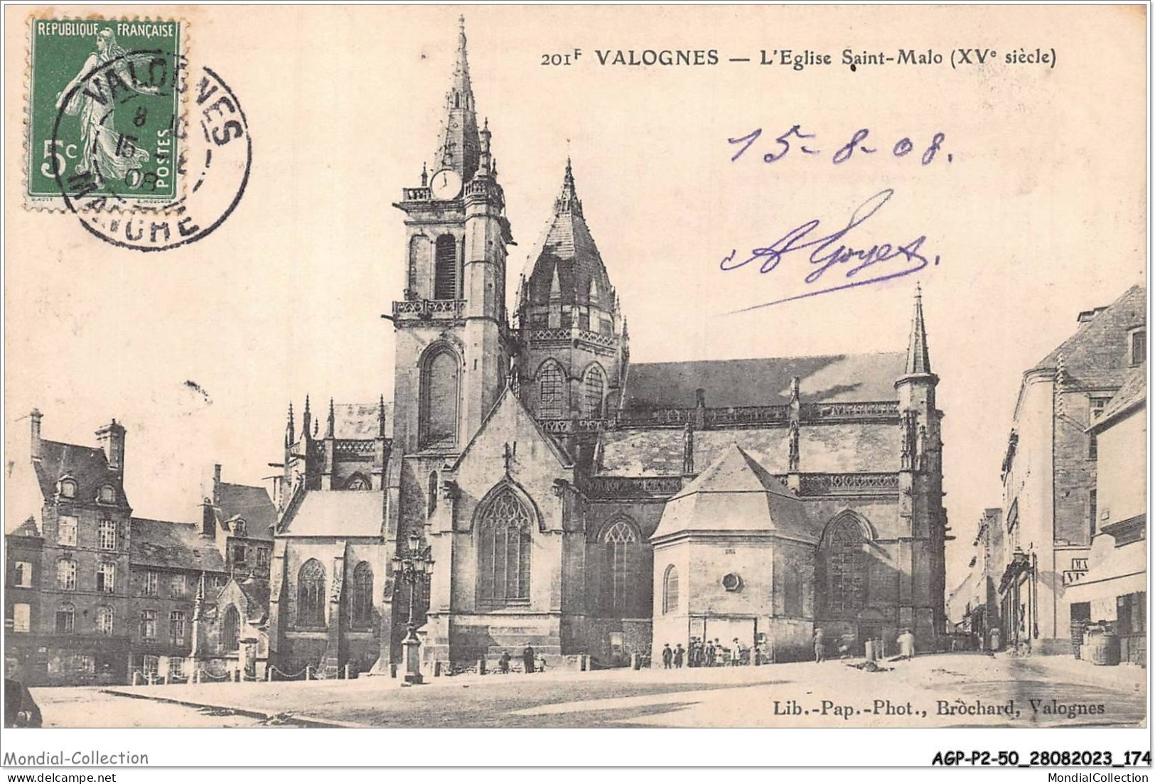 AGPP2-0208-50 - VALOGNES - L'église Saint-Malo  - Valognes