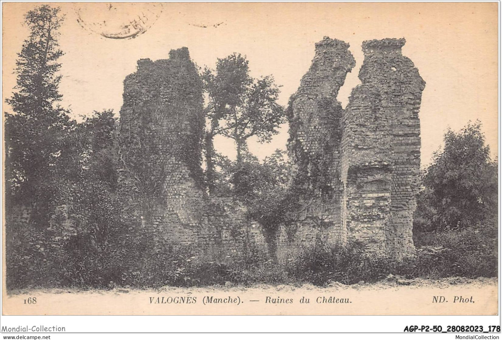 AGPP2-0210-50 - VALOGNES - Ruine Du Chateau  - Valognes