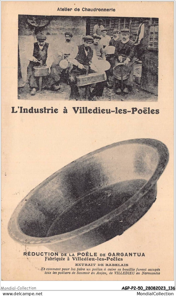 AGPP2-0189-50 - VILLEDIEU-LES-POELES - L'industrie - Réduction De La Poele De Gargantua  - Villedieu