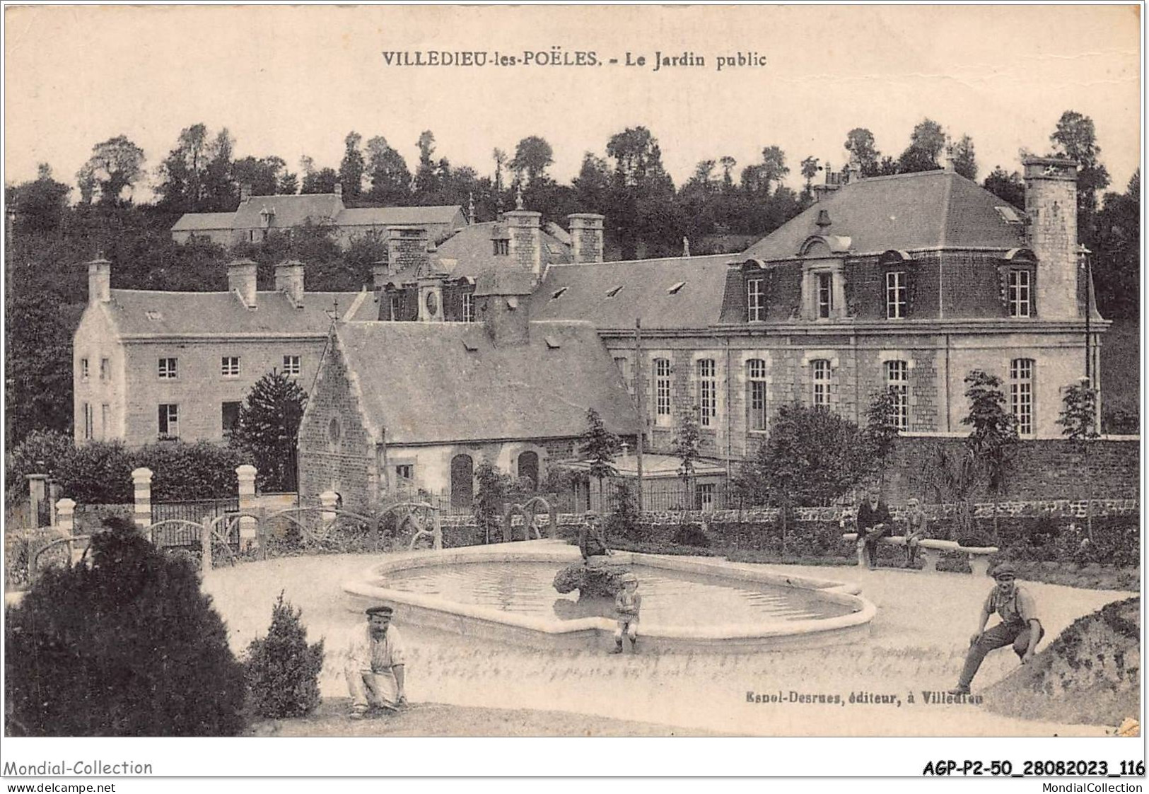 AGPP2-0179-50 - VILLEDIEU-LES-POELES - Le Jardin Public  - Villedieu