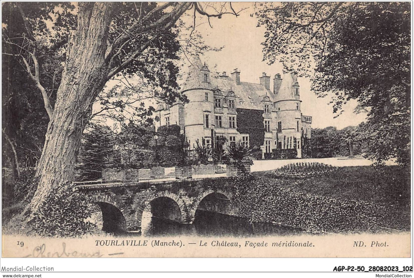 AGPP2-0172-50 - CHERBOURG - Chateau De Tourlaville - Facade Meridionale  - Cherbourg