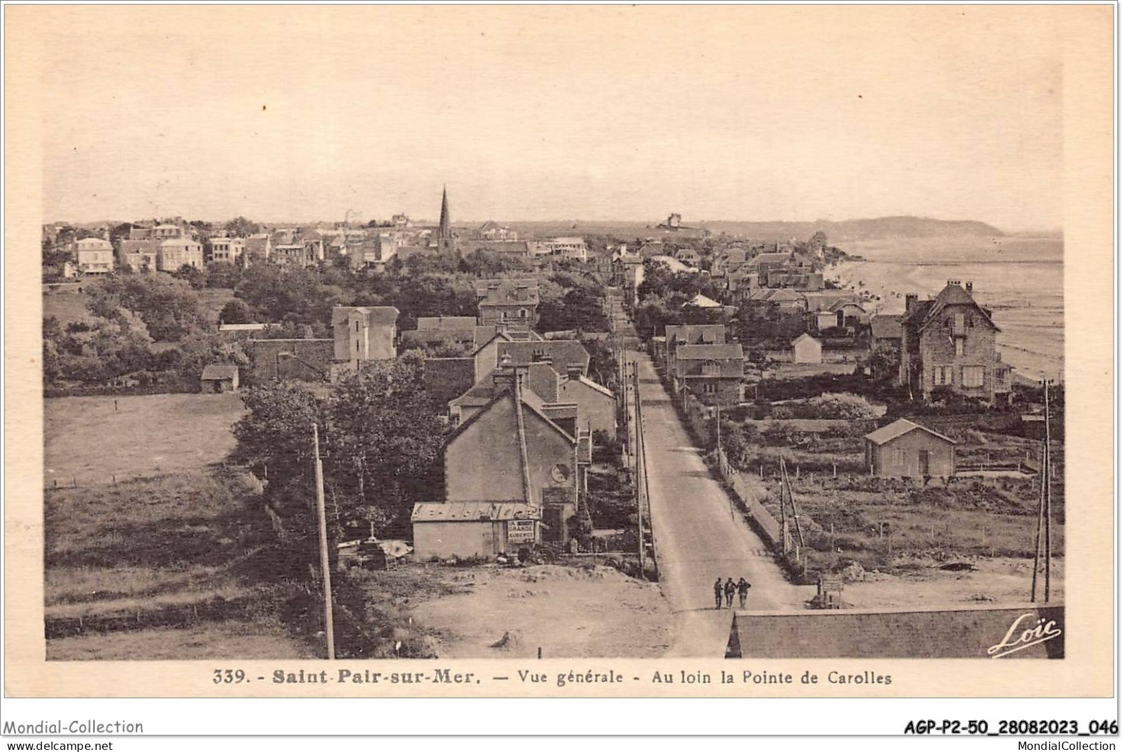 AGPP2-0144-50 - ST-PAIR-SUR-MER - Vue Générale - Au Loin La Pouinte De Carolles  - Saint Pair Sur Mer