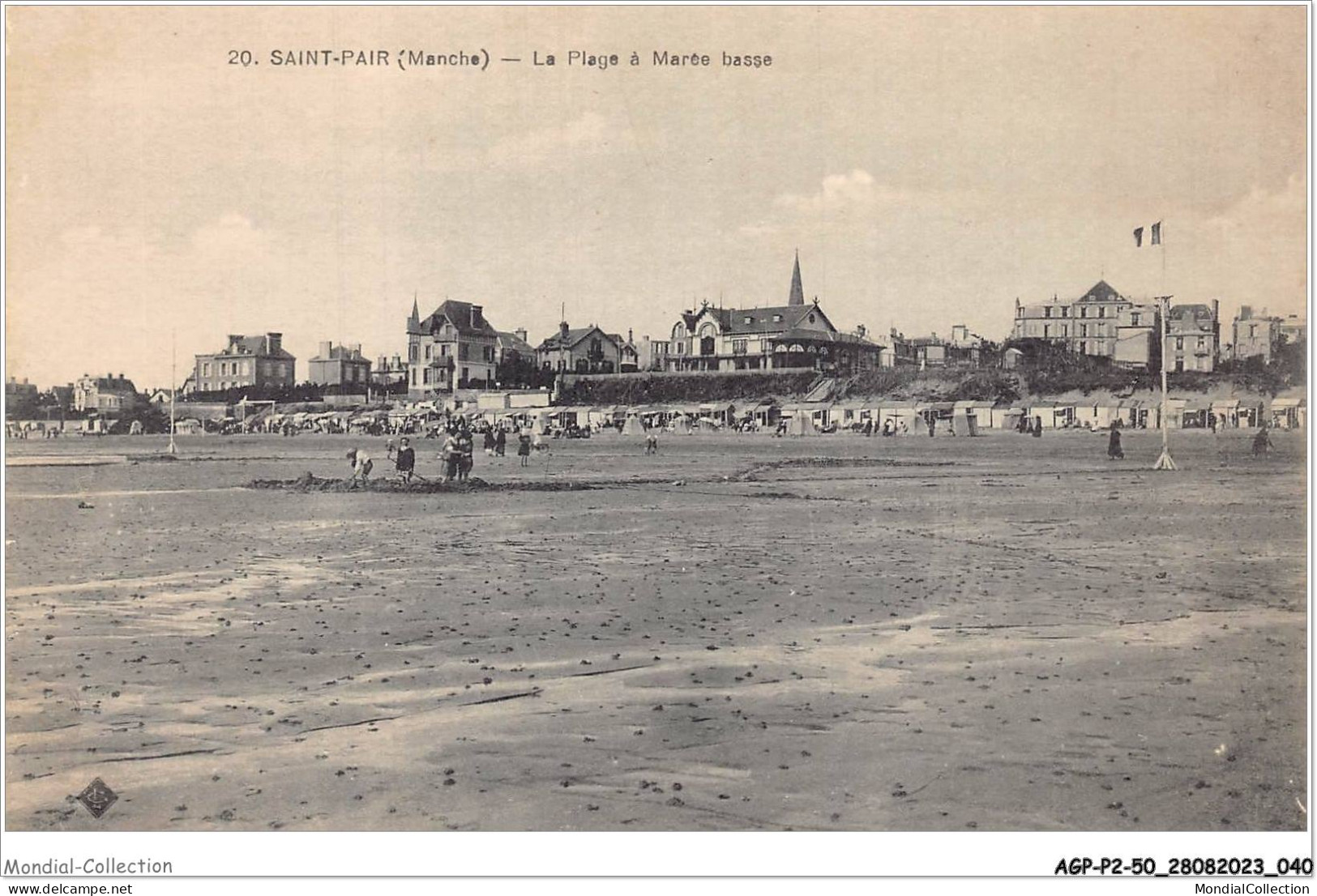 AGPP2-0141-50 - ST-PAIR-SUR-MER - La Plage à Marée Basse   - Saint Pair Sur Mer