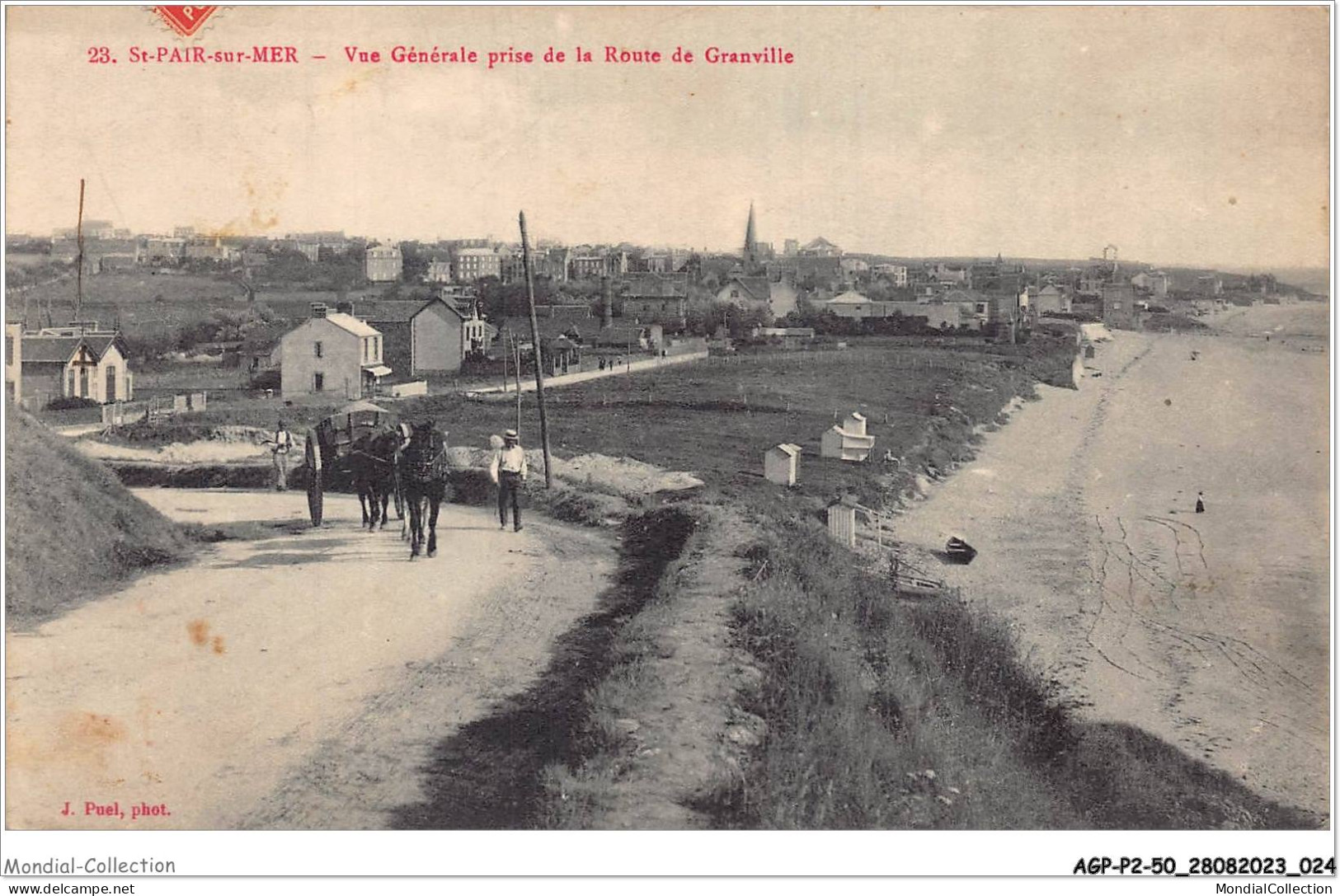 AGPP2-0133-50 - ST-PAIR-SUR-MER - Vue Générale Prise De La Route De Granville  - Saint Pair Sur Mer