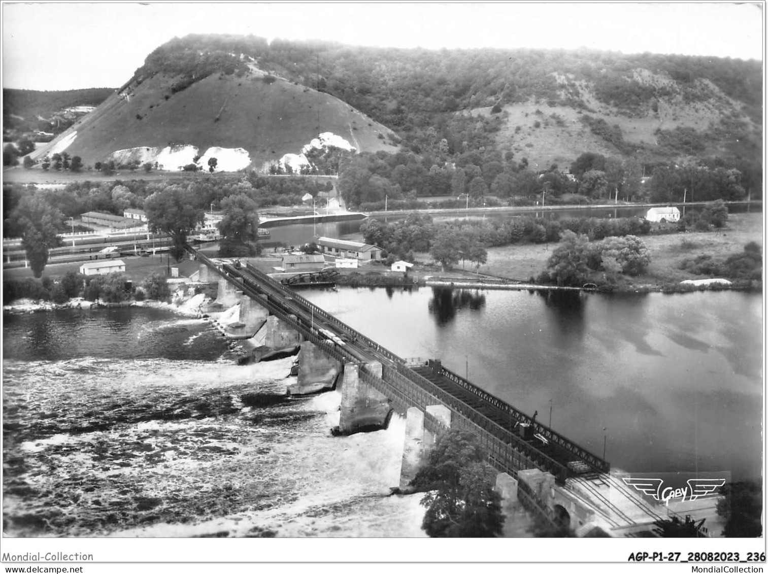 AGPP1-0119-27 - AMFREVILLE-SOUS-LES-MONTS - Poses, Le Barrage Et La Cote Des Deux Amants  - Autres & Non Classés