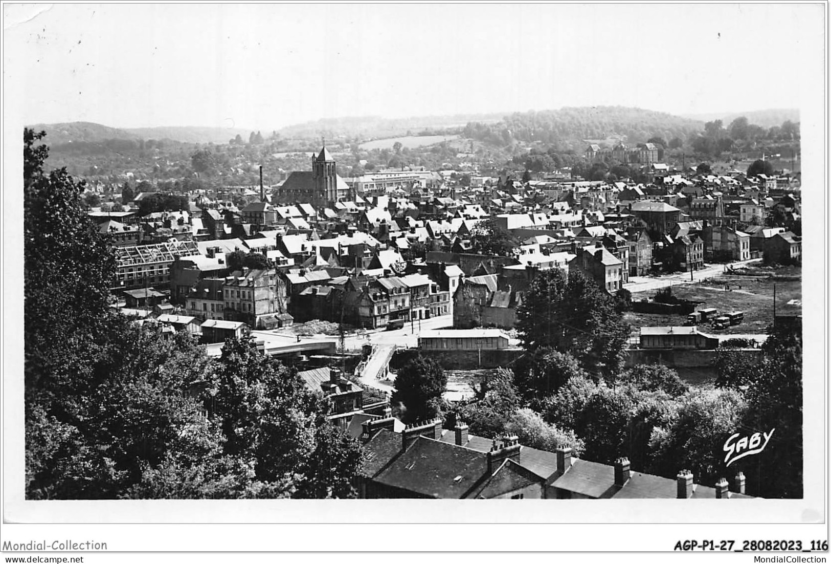 AGPP1-0059-27 - PONT-AUDEMER - Vue Générale  - Pont Audemer