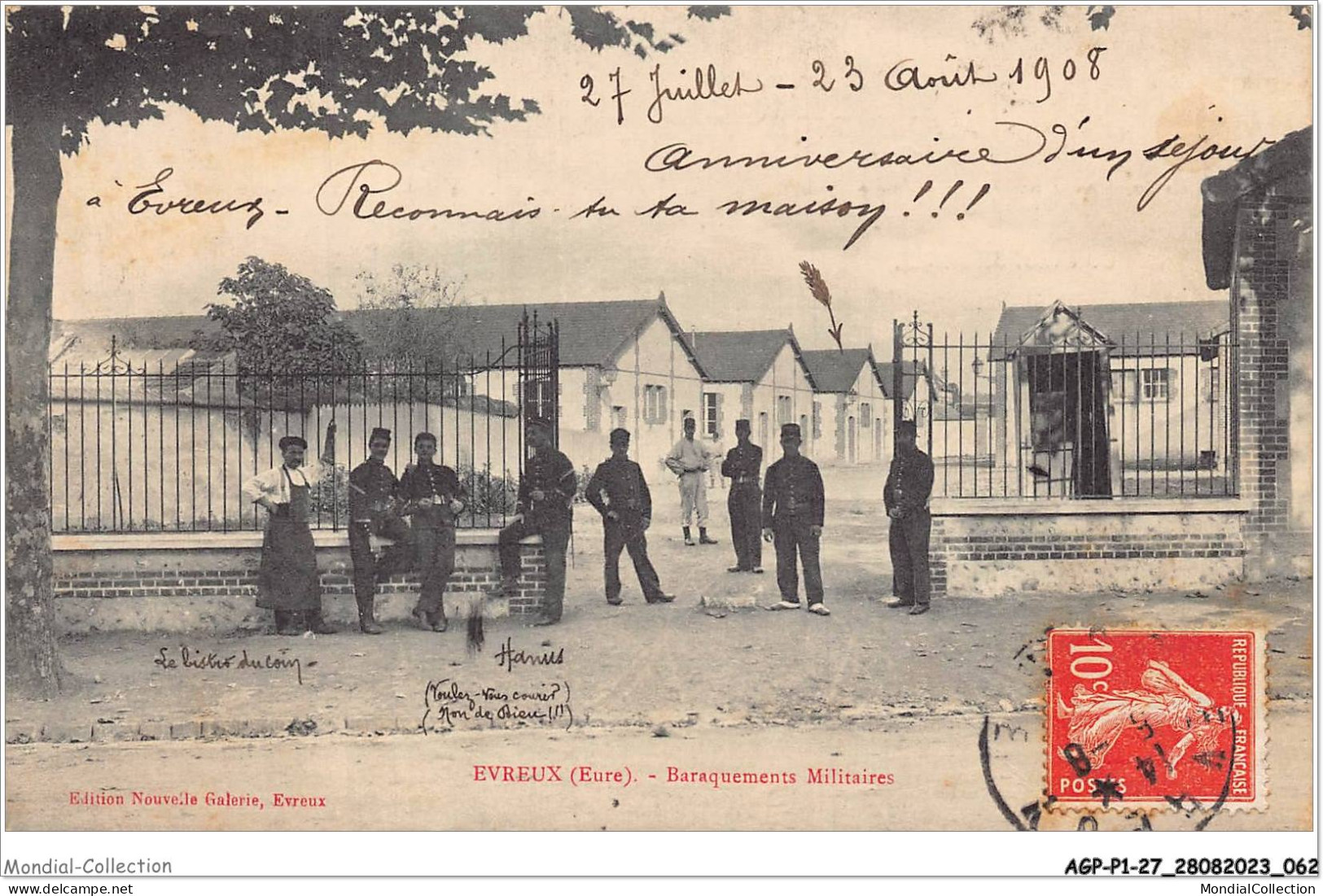 AGPP1-0032-27 - EVREAUX - Baraquements Militaires - Evreux