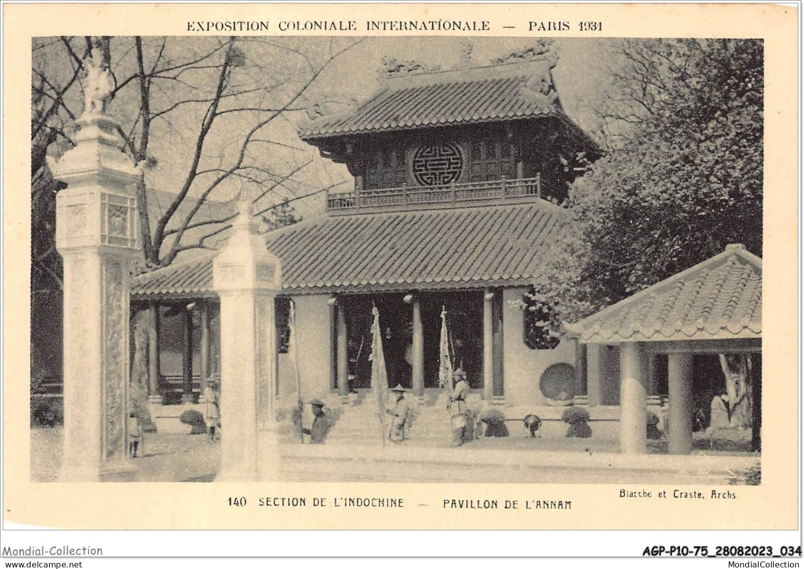 AGPP10-0828-75 - EXPOSITION - Section De L'indochine - Pavillon De L'annan  - Expositions
