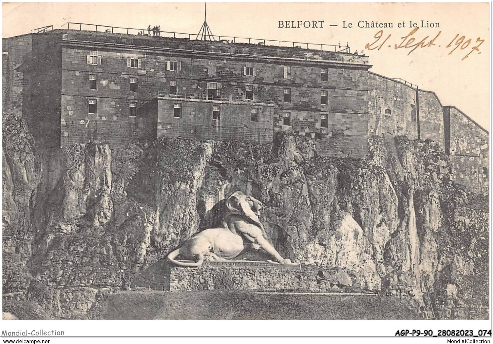 AGPP9-0761-90 - BELFORT-LE-LION - Le Chateau Et Le Lion  - Belfort – Le Lion