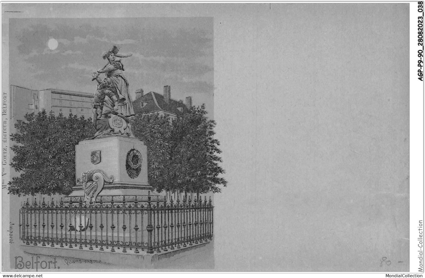 AGPP9-0743-90 - BELFORT-VILLE - Statue Quand-meme  - Belfort - City