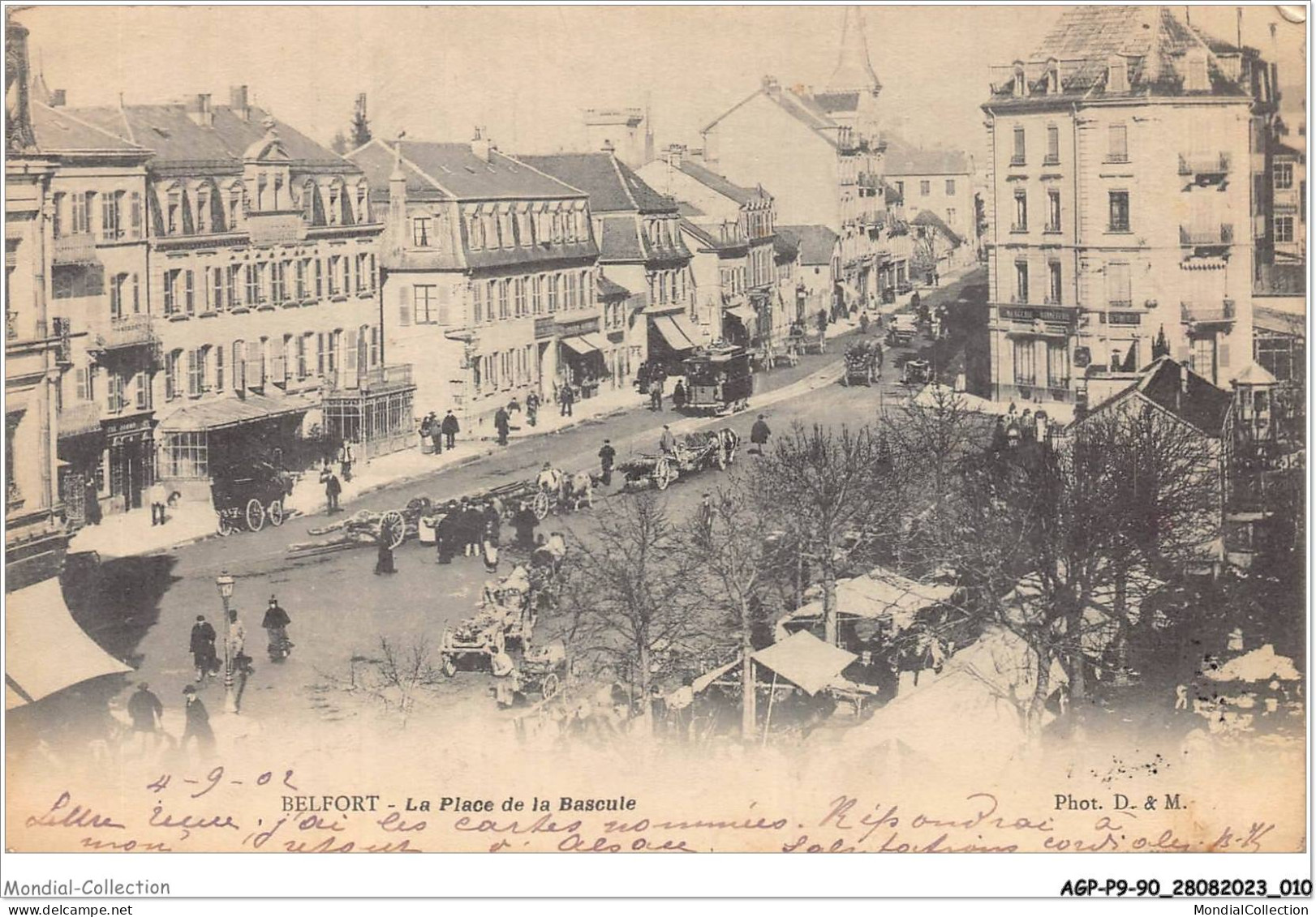 AGPP9-0729-90 - BELFORT-VILLE - La Place De La Bascule  - Belfort - Ville