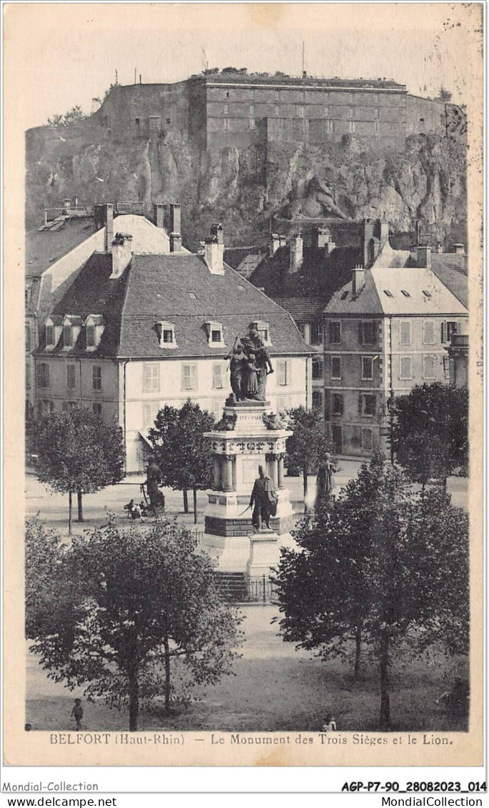 AGPP7-0602-90 - BELFORT-VILLE - Le Monument Des Trois Sièges Et Le Lion  - Belfort - Ville