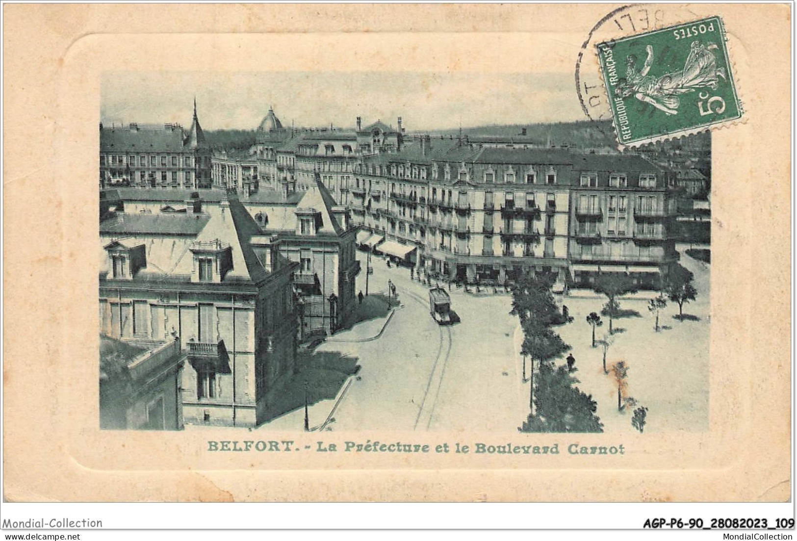 AGPP6-0580-90 - BELFORT-VILLE - La Préfecture Et Le Boulevard Carnot  - Belfort - Ville