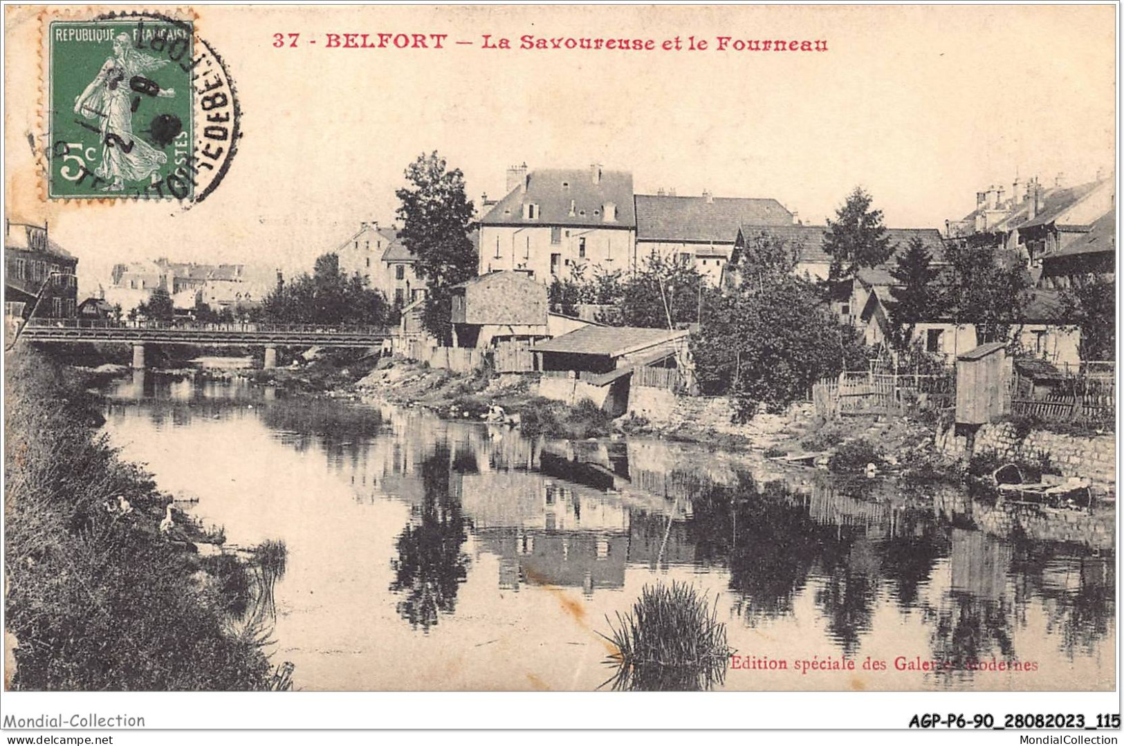 AGPP6-0583-90 - BELFORT-VILLE - La Savoureuse Et Le Fourneau  - Belfort - City