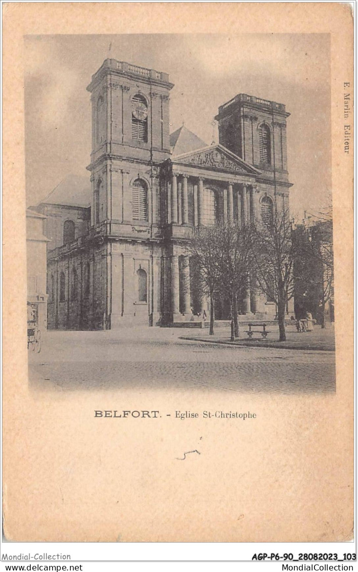 AGPP6-0577-90 - BELFORT-VILLE - L'église St-Christophe  - Belfort - Stadt