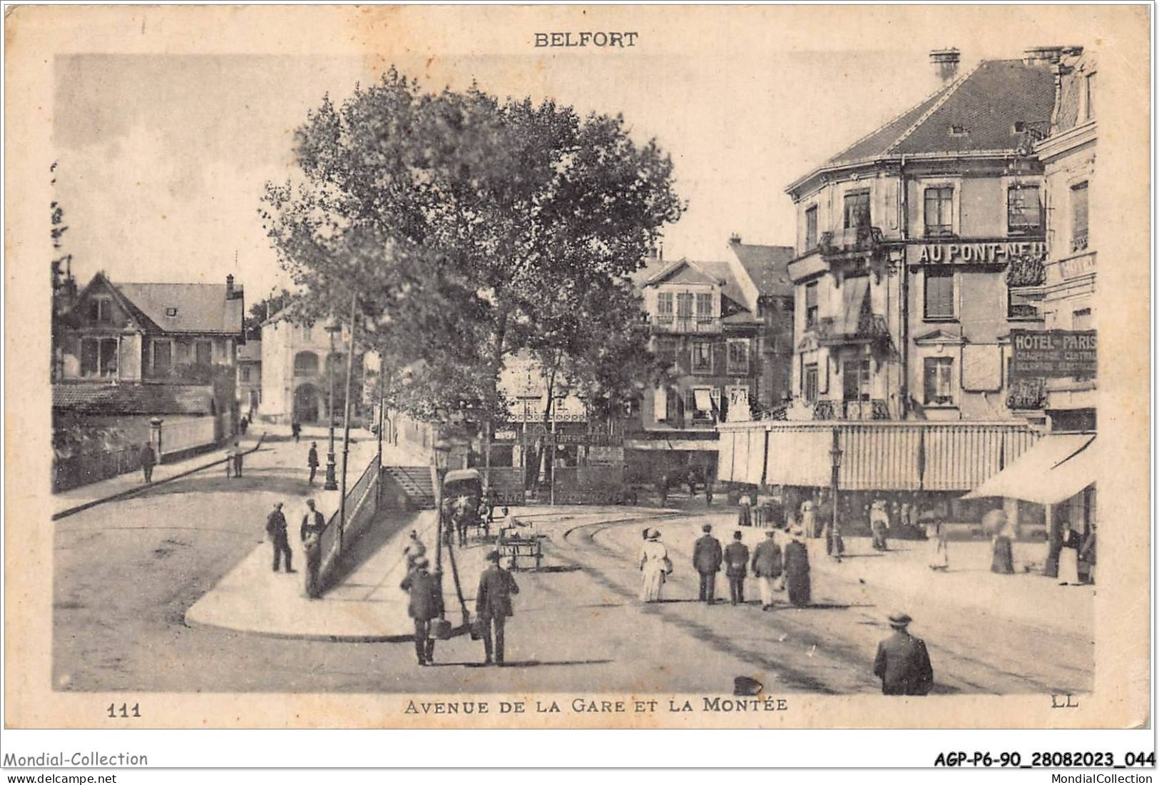 AGPP6-0547-90 - BELFORT-VILLE - Avenue De La Gare Et La Montée - Belfort - Stad