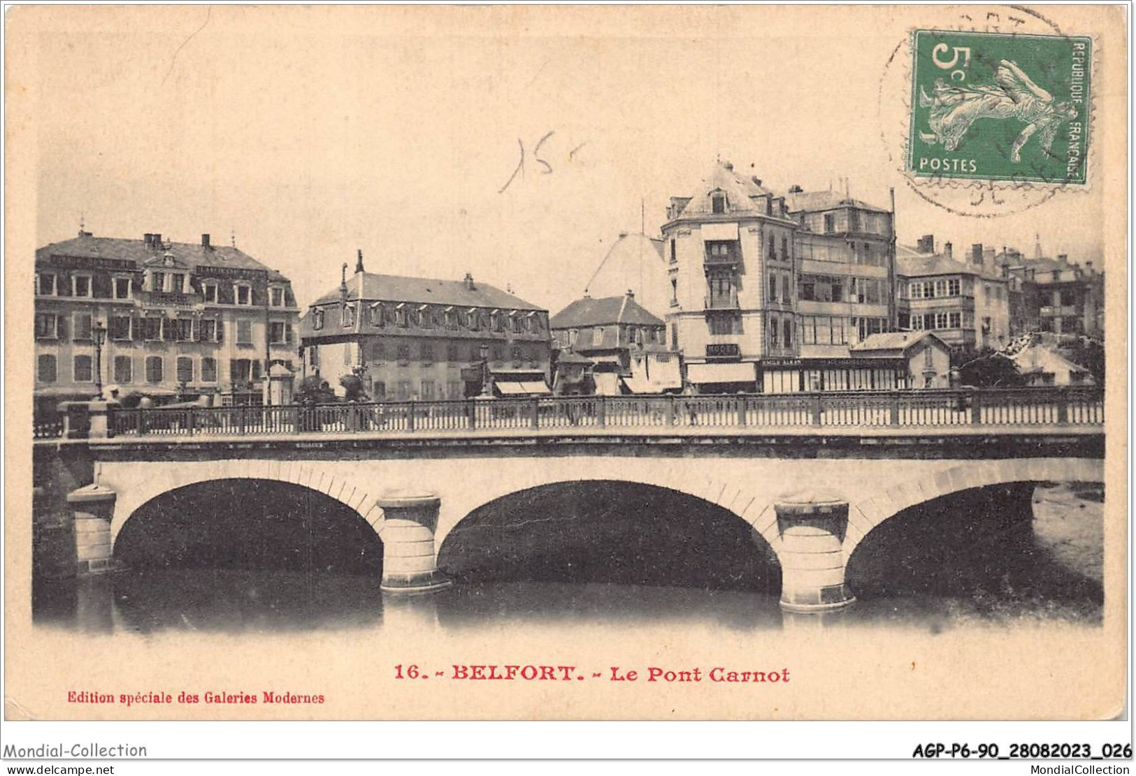 AGPP6-0538-90 - BELFORT-VILLE - Le Pont Carnot - Belfort - Stad