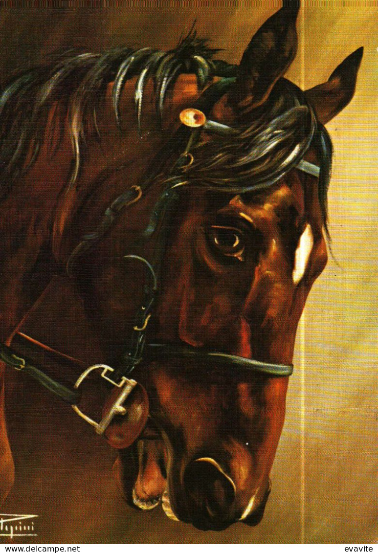 CPM  Yvon  Illustration Peinture De A. Pellegrini     CHEVAUX - Autres & Non Classés