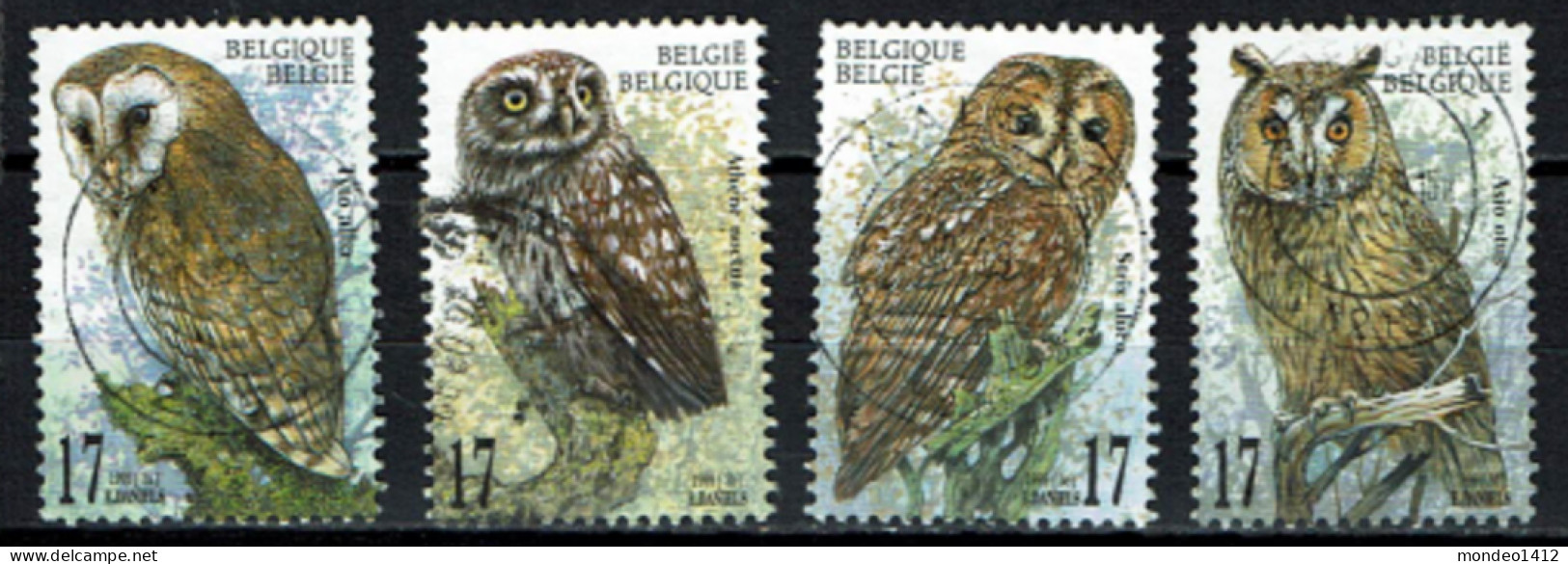 België 1999 OBP 2805/2808 - Y&T 2805/08 - Nature, Chouettes Et Hibou, Natuur, Uilen - Gebruikt