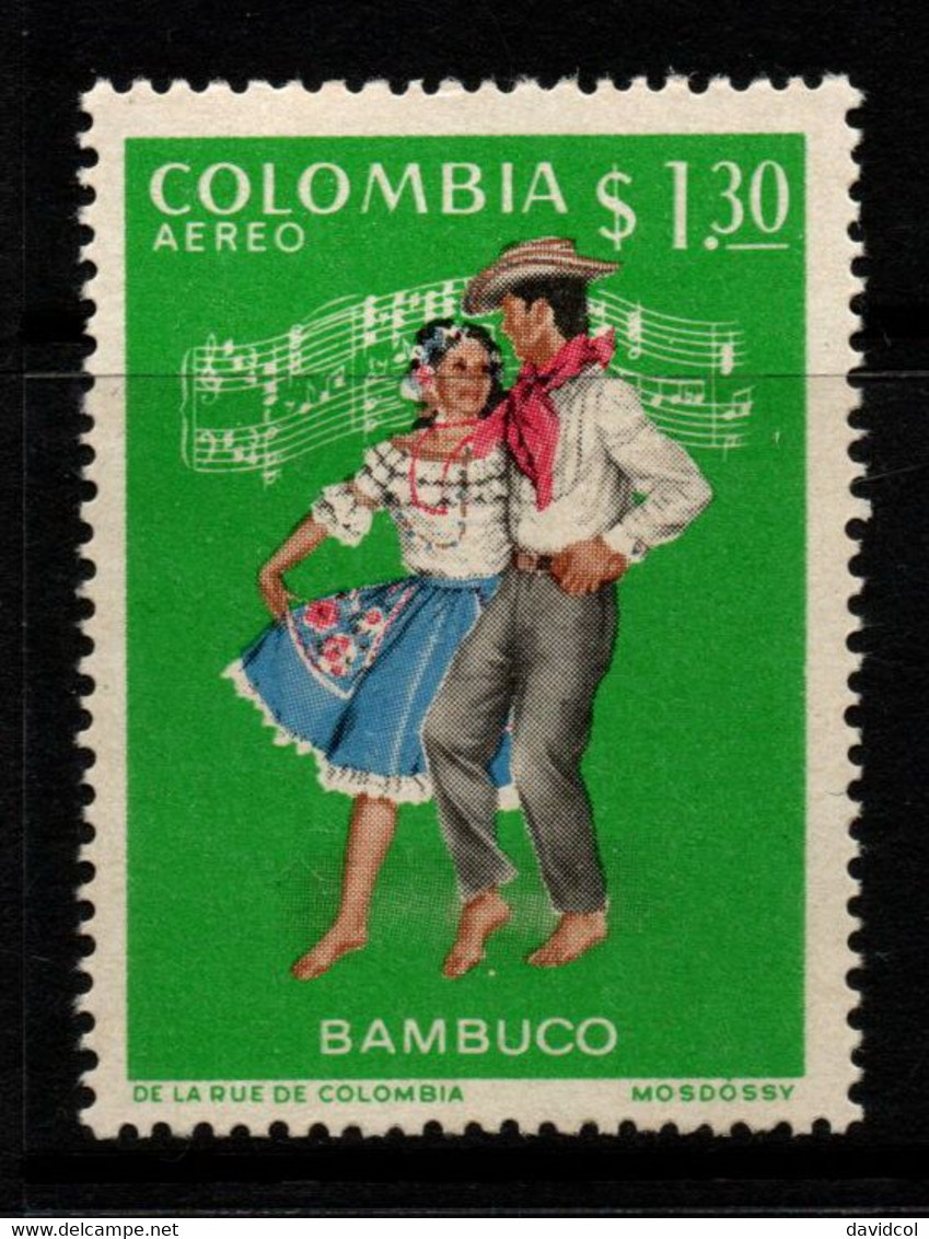 01E- KOLUMBIEN – 1970/1971- MI#:1178- MNH- - BAMBUCO - TRADITIONAL DANCES - Colombie